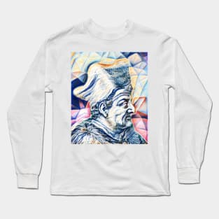 Lorenzo Valla Portrait | Lorenzo Valla Artwork 12 Long Sleeve T-Shirt